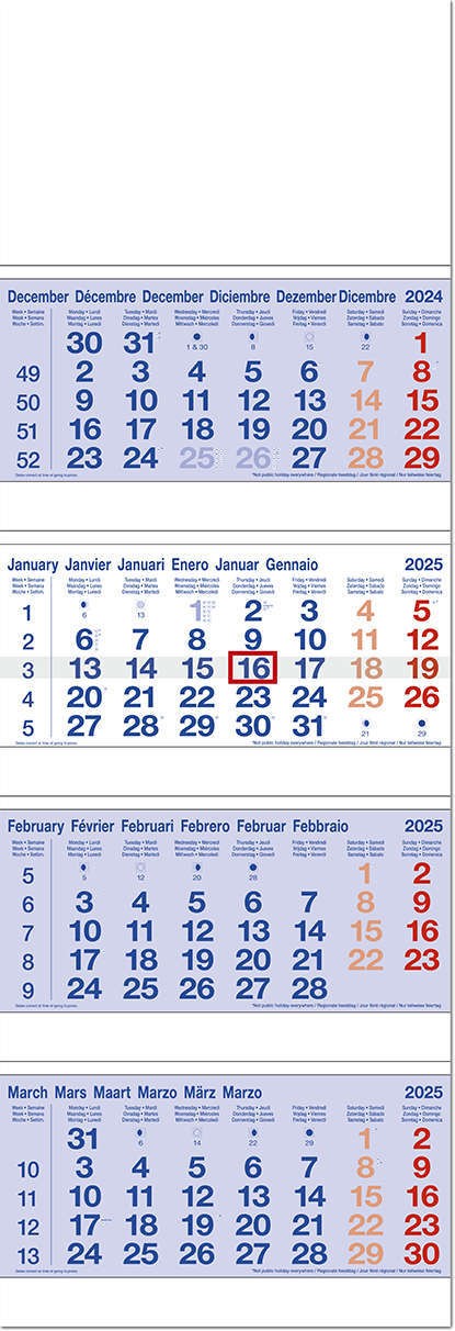 Mega-Quad Pad Shipping Calendar