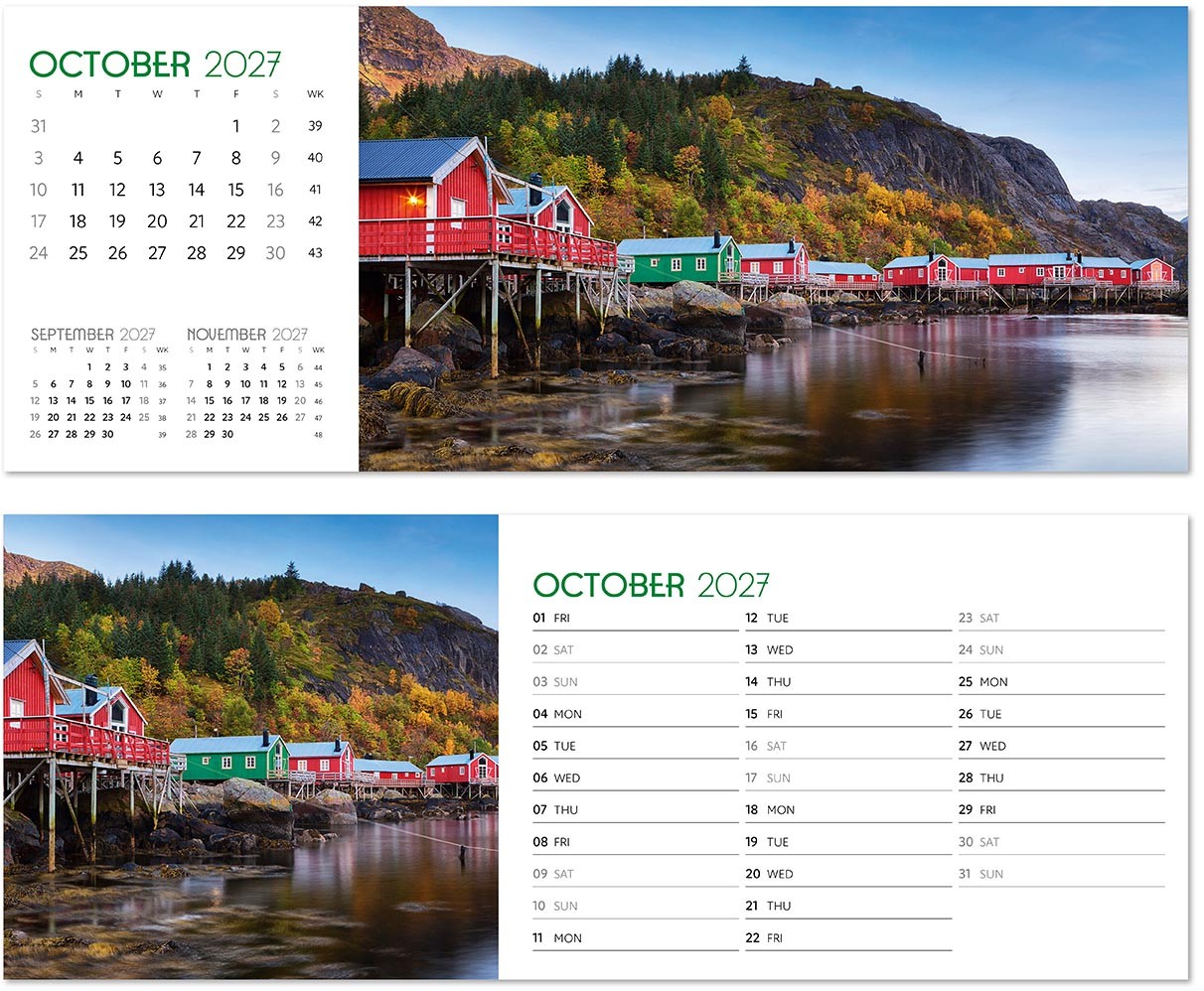 A Touch of Colour Desk Calendar