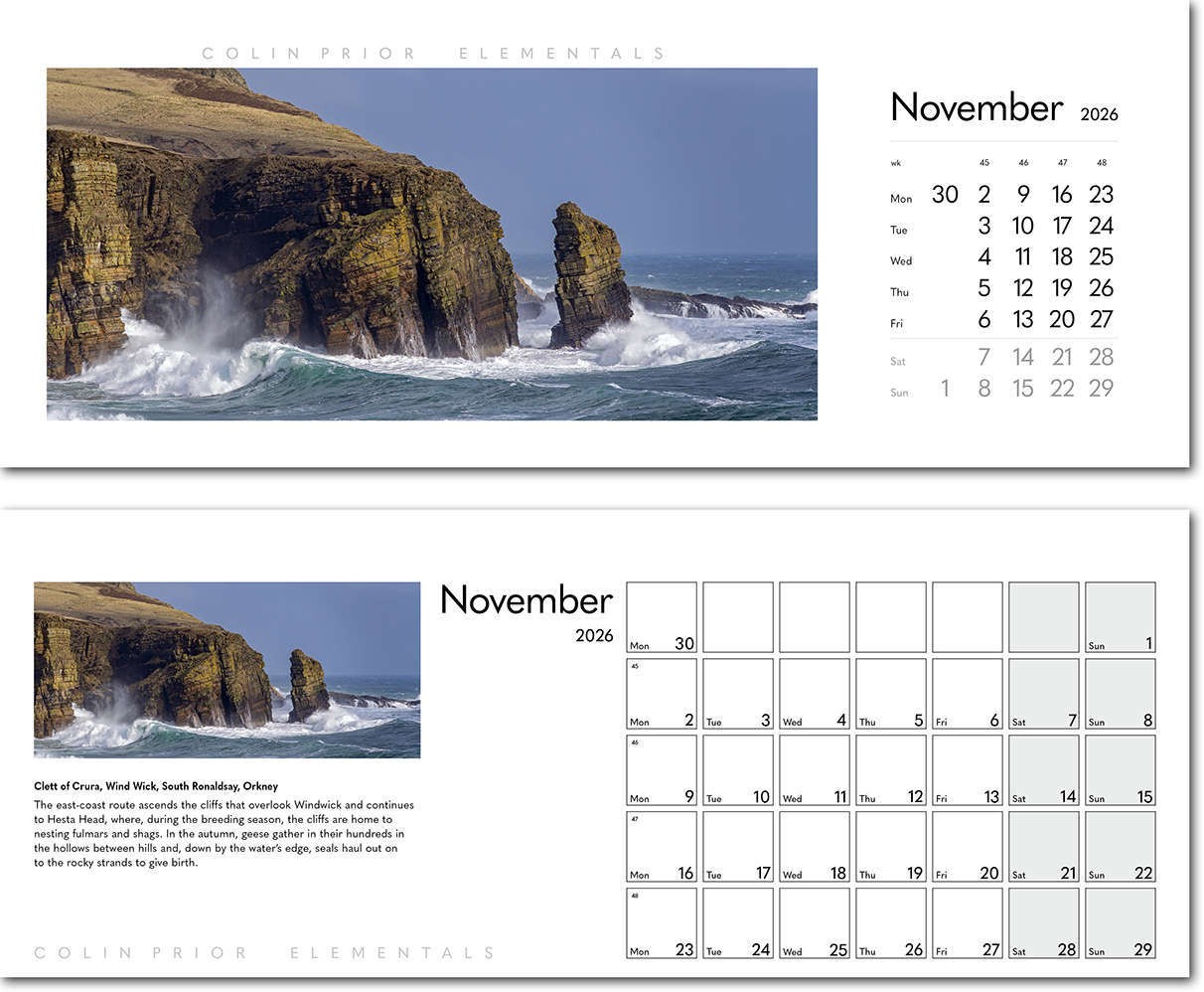 Colin Prior Note Station Desk Calendar 