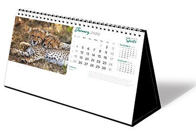 Kindred Spirits Premium Lined Easel Desk Calendar