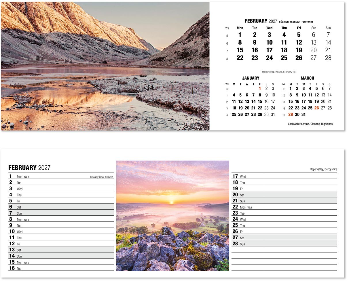 Britain in View Desk Calendar