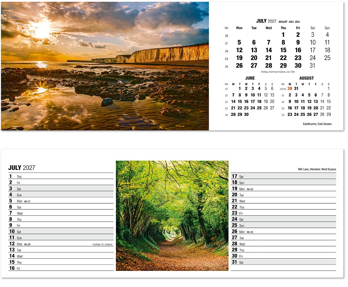 Britain in View Desk Calendar