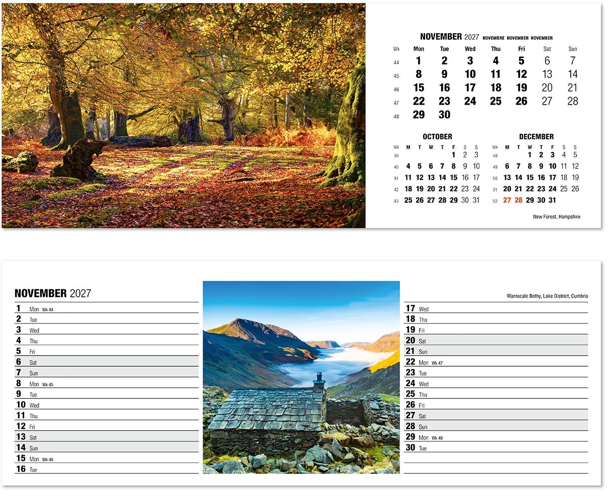 Britain in View Desk Calendar