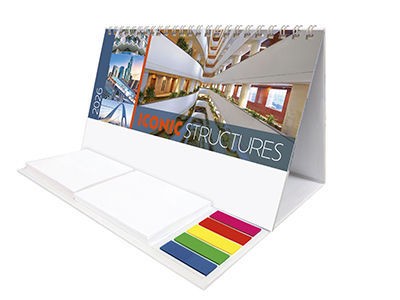 Iconic Structures Note Station Desk Calendar