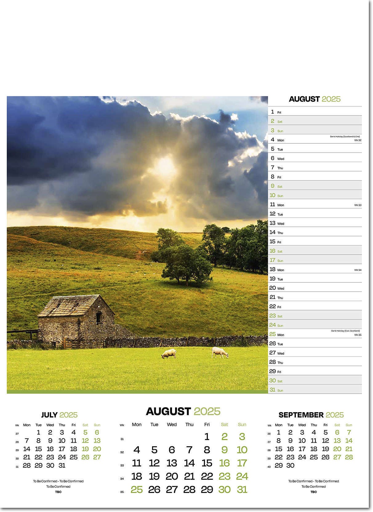 Moods of Nature Calendar