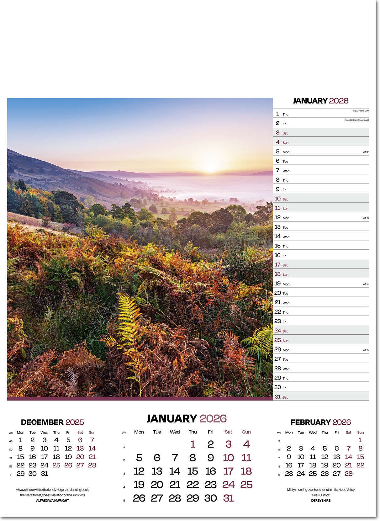 Moods of Nature Calendar