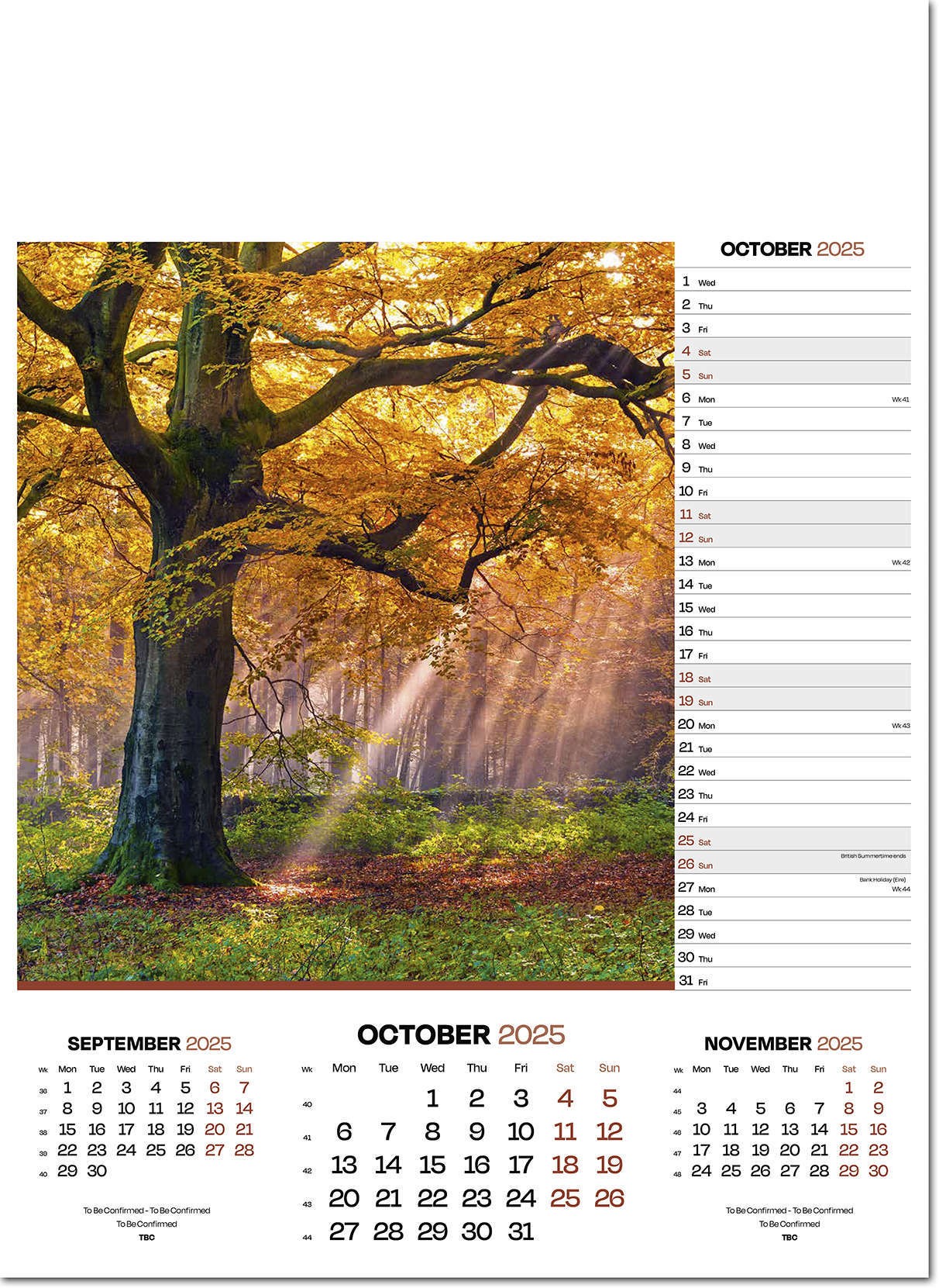 Moods of Nature Calendar