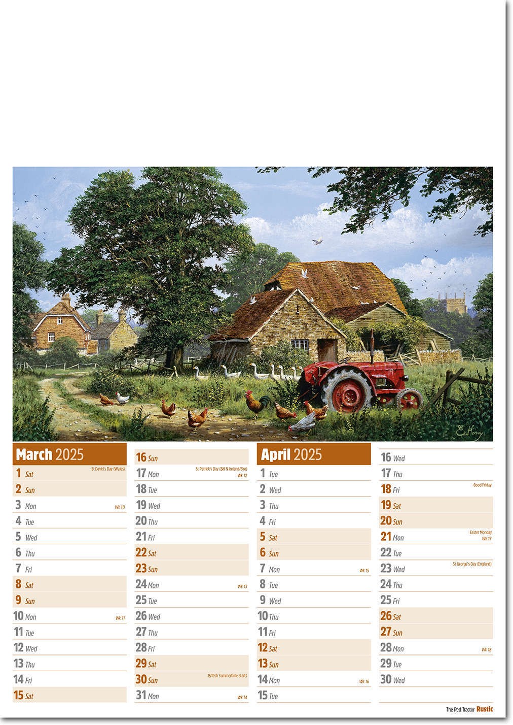 Rustic Calendar