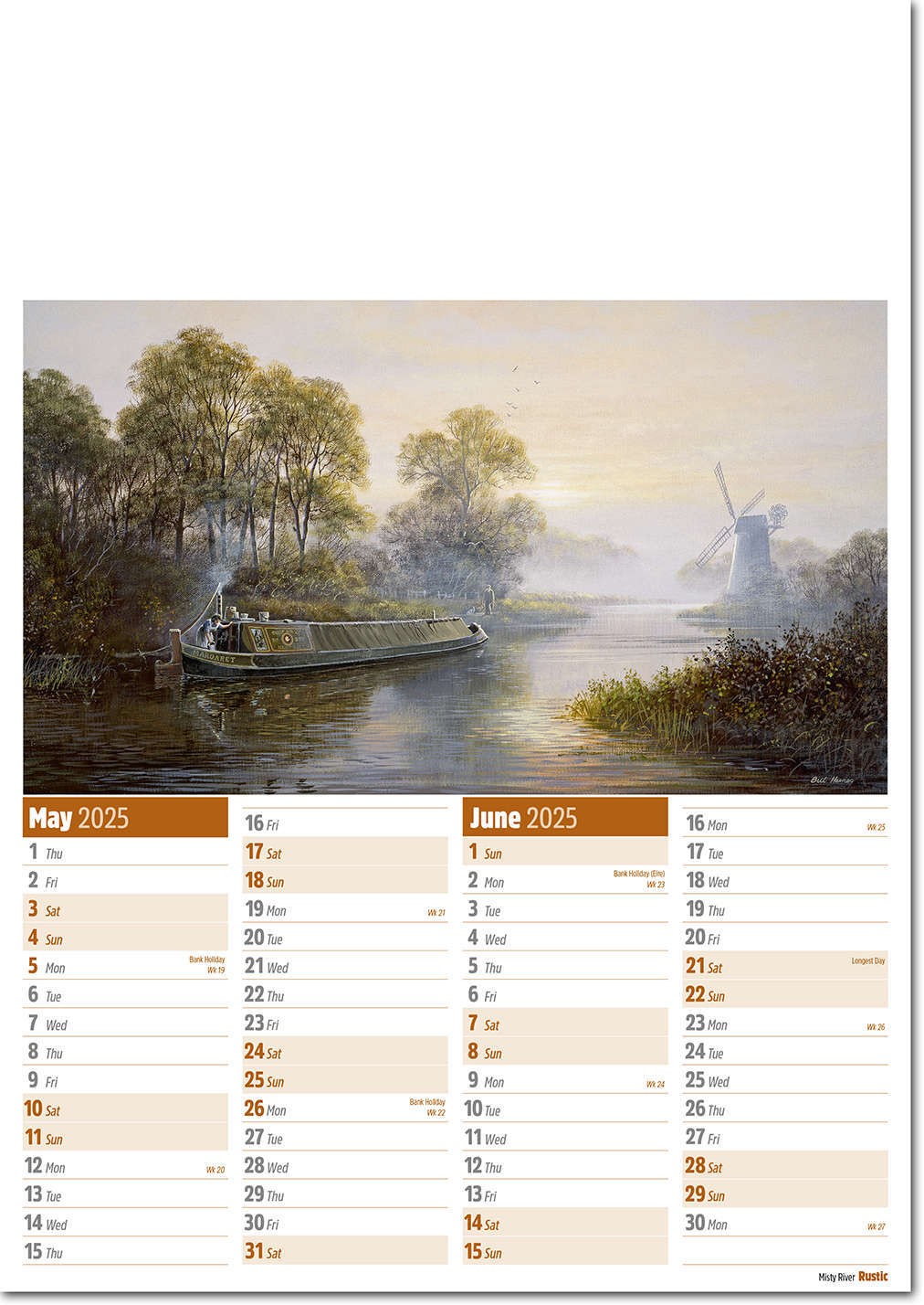 Rustic Calendar