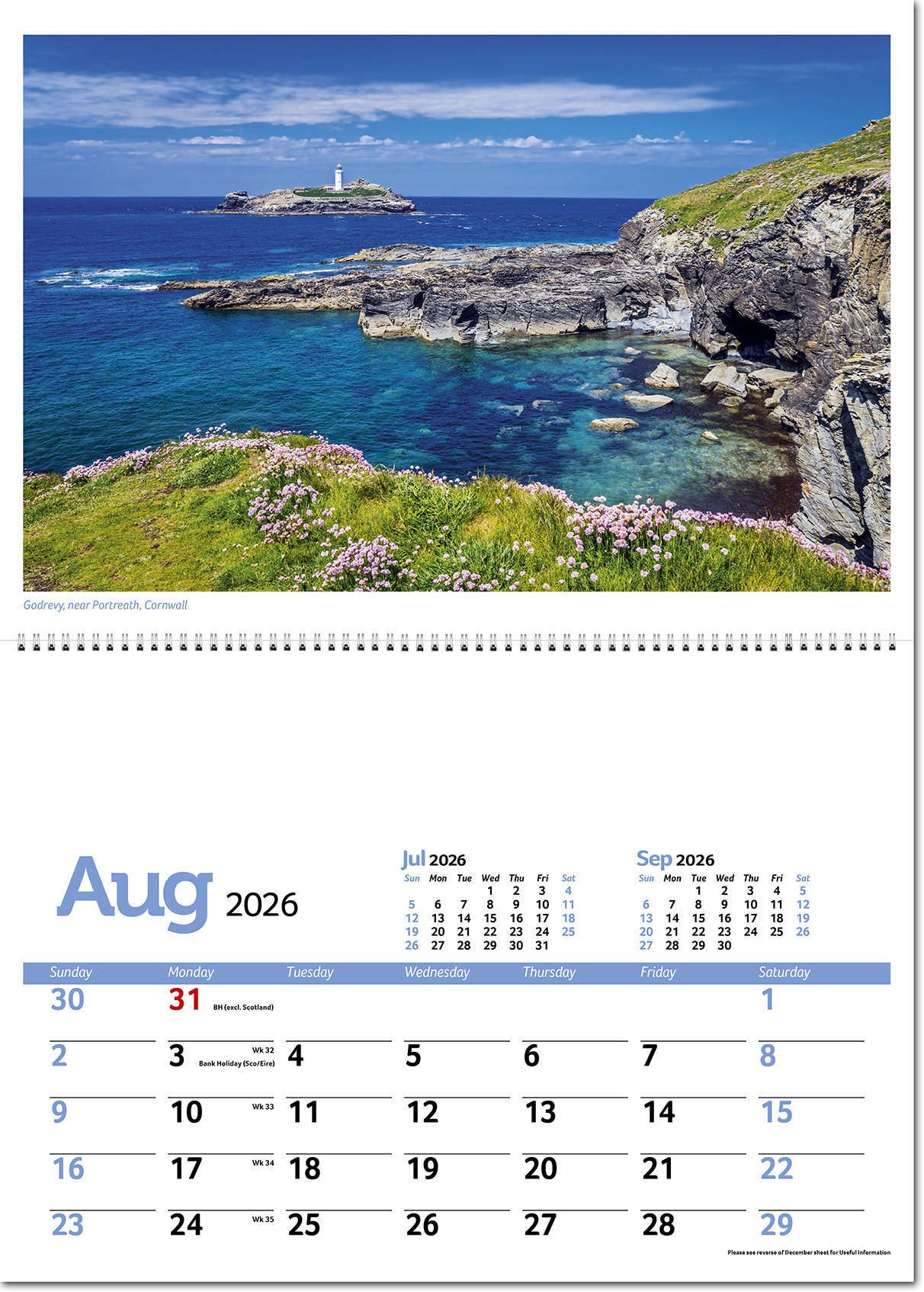 Beautiful Britain Postage Saver Calendar