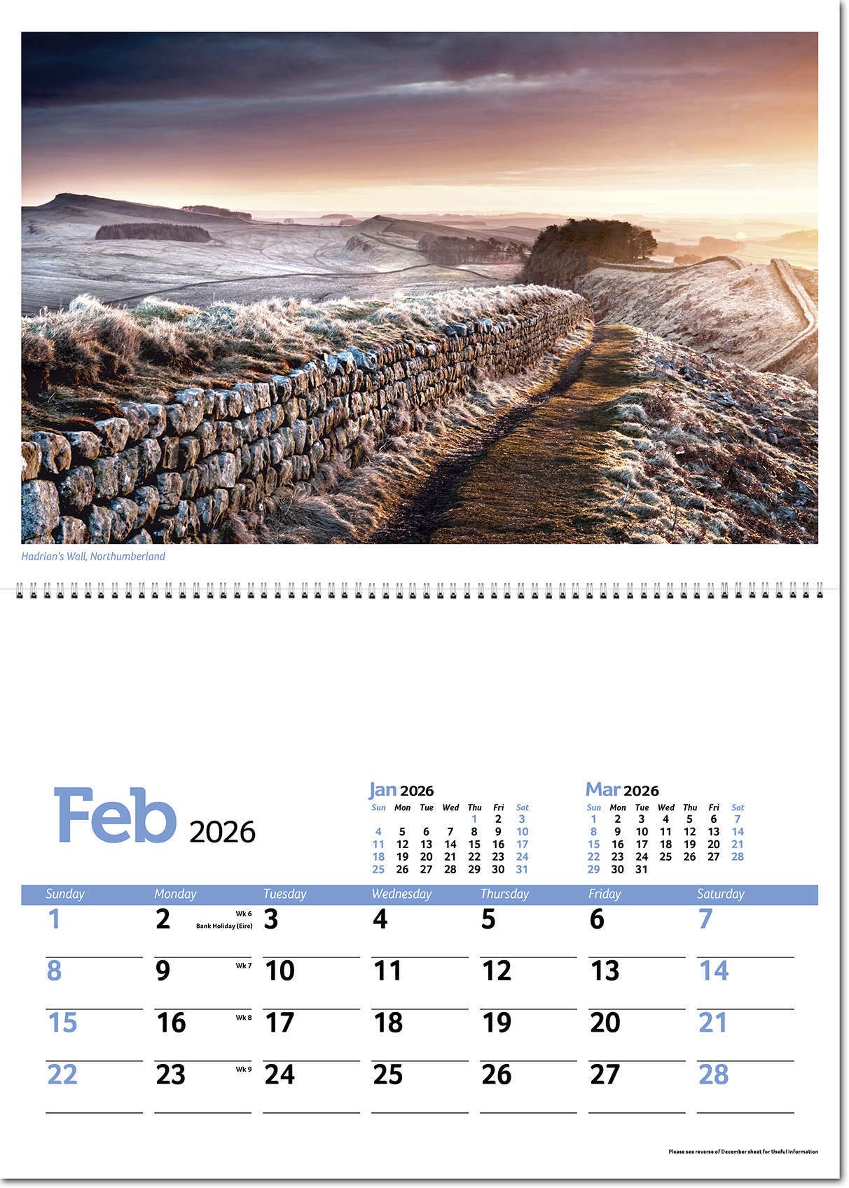 Beautiful Britain Postage Saver Calendar