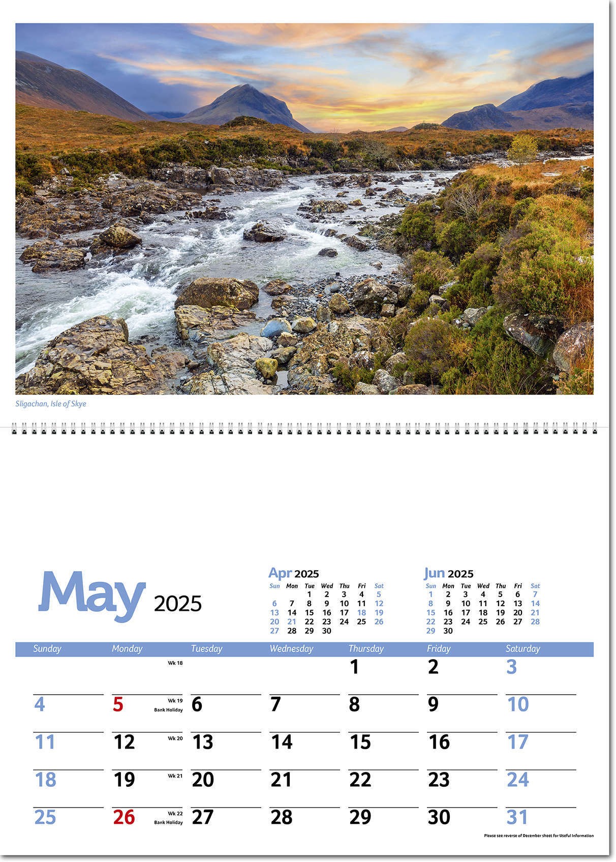 Beautiful Britain Postage Saver Calendar