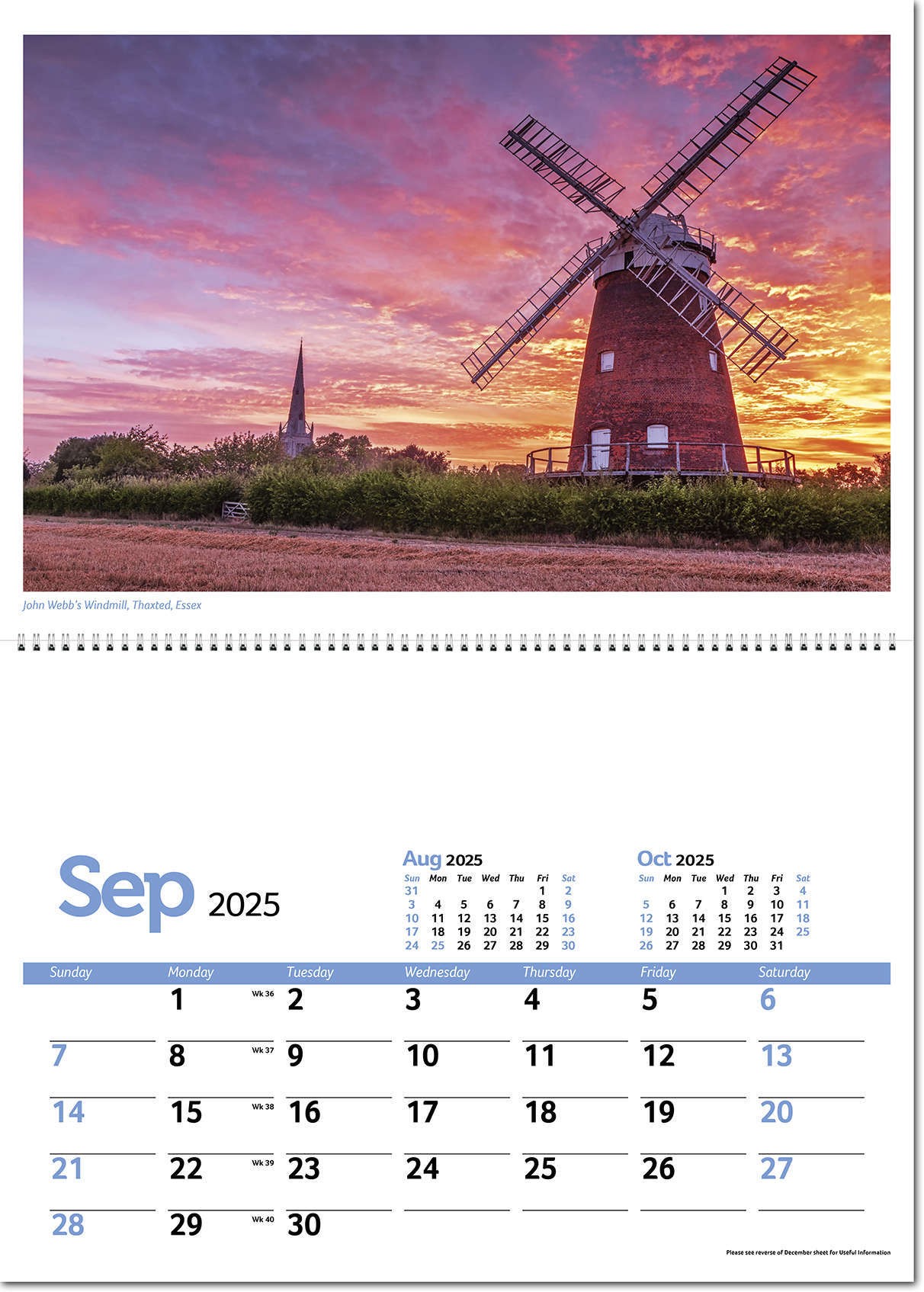 Beautiful Britain Postage Saver Calendar