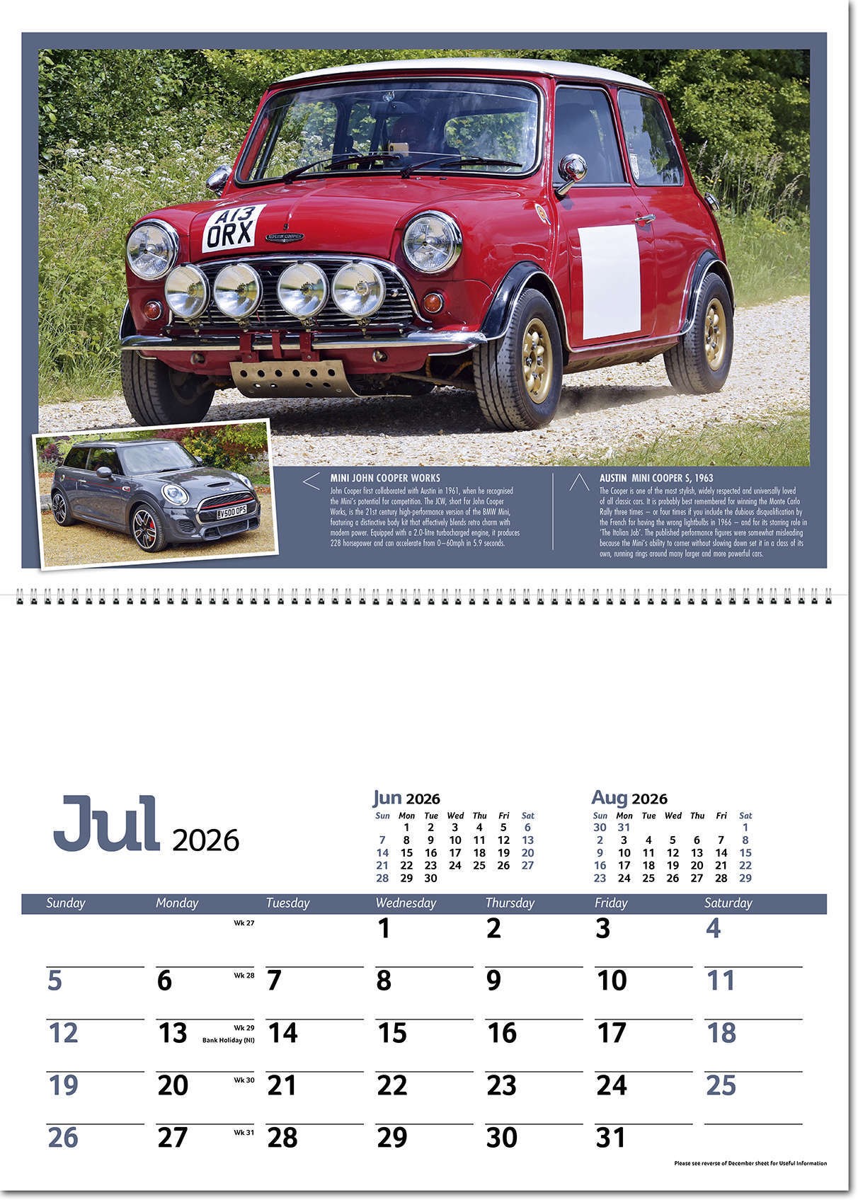 Classic Marques Past and Present Postage Saver Calendar