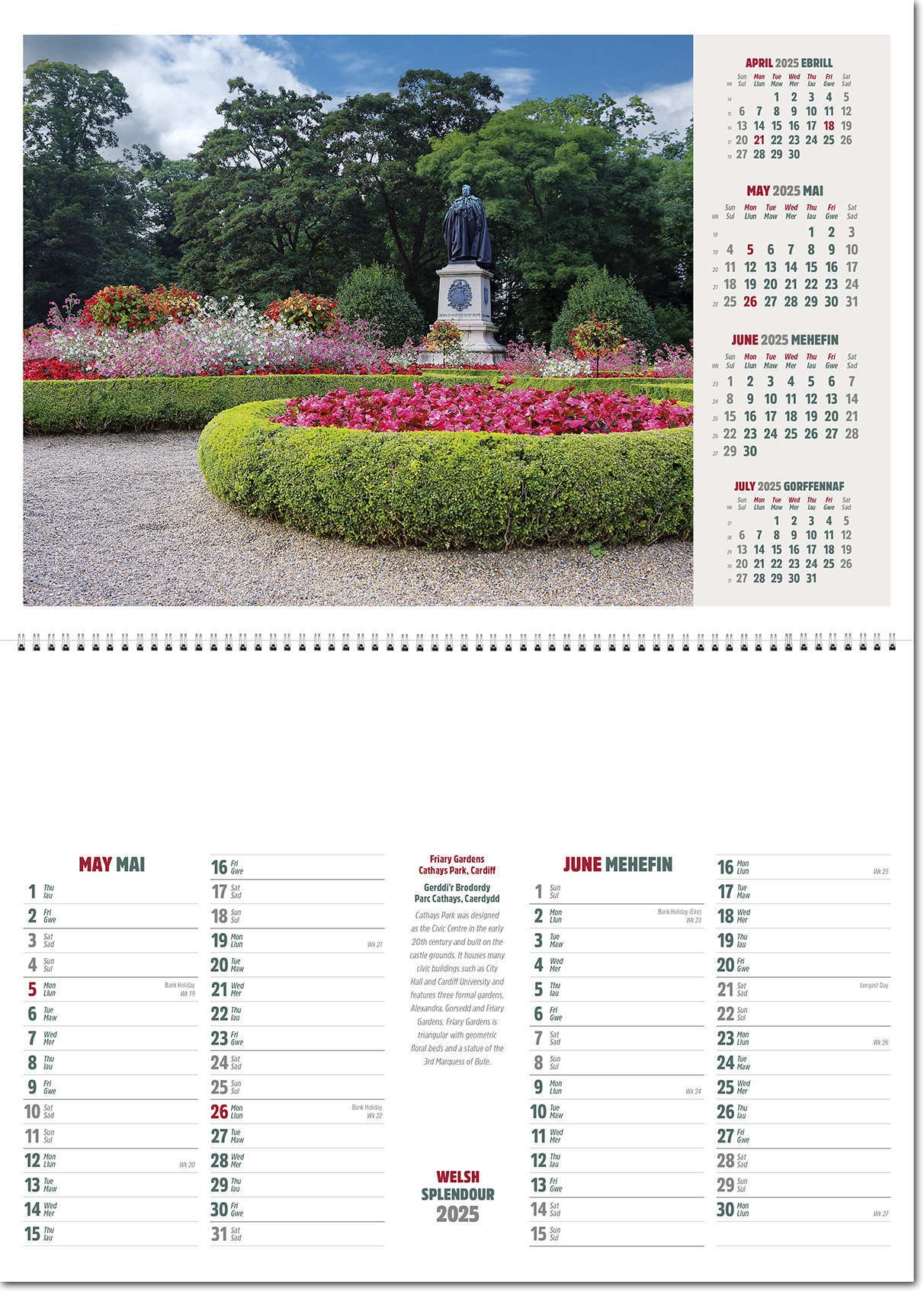 Welsh Splendour Postage Saver Calendar