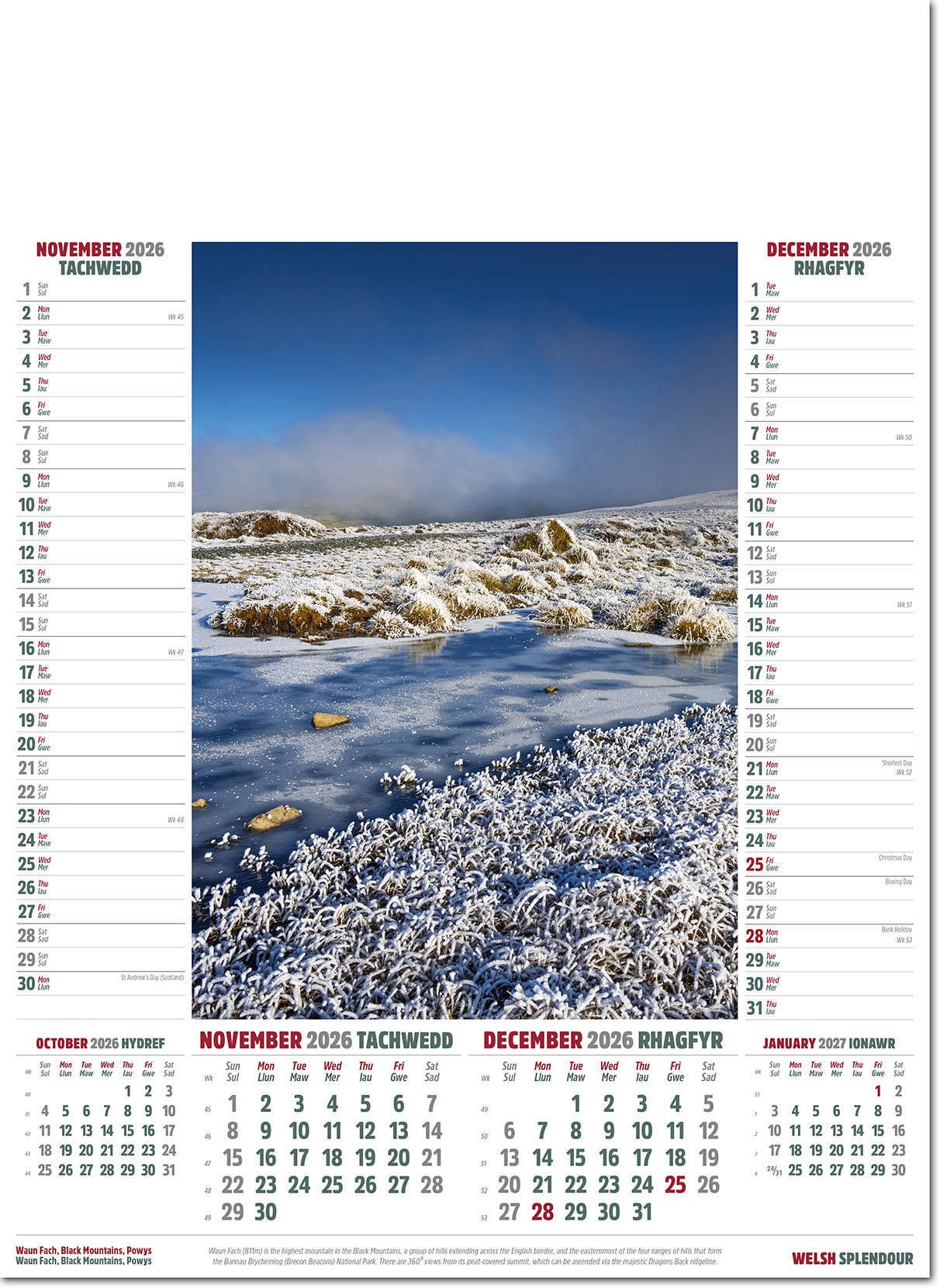 Welsh Splendour Calendar