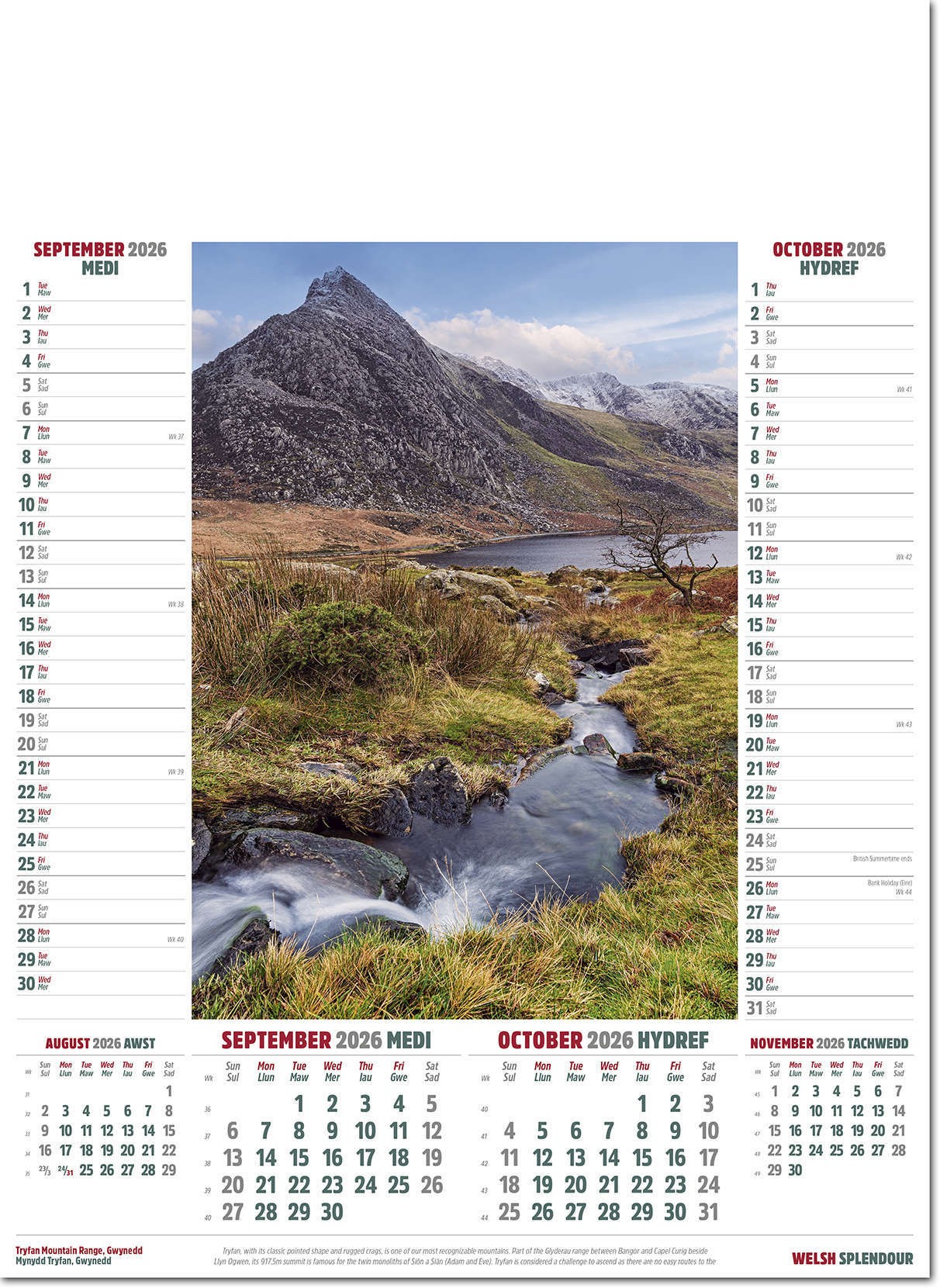 Welsh Splendour Calendar