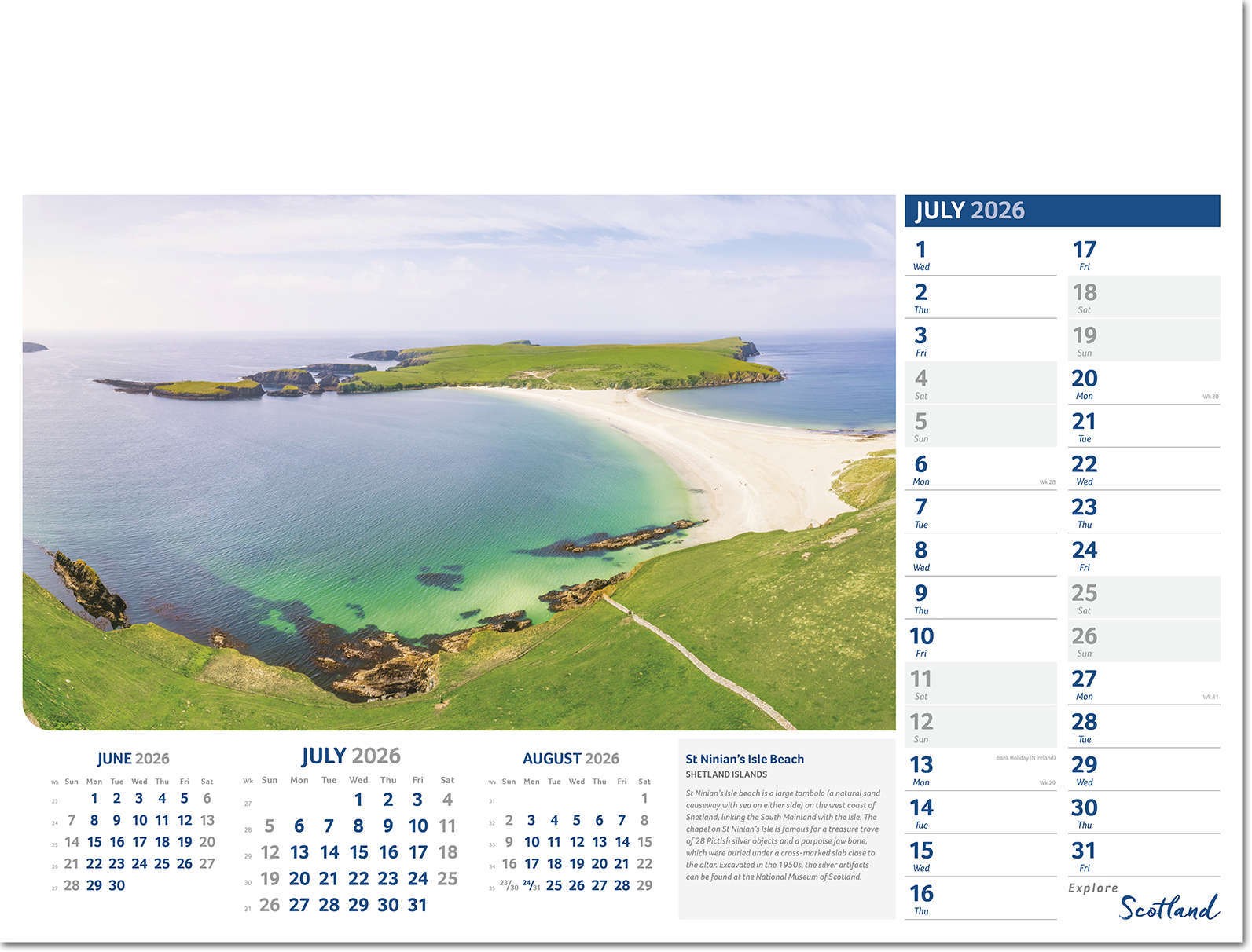 Explore Scotland Calendar