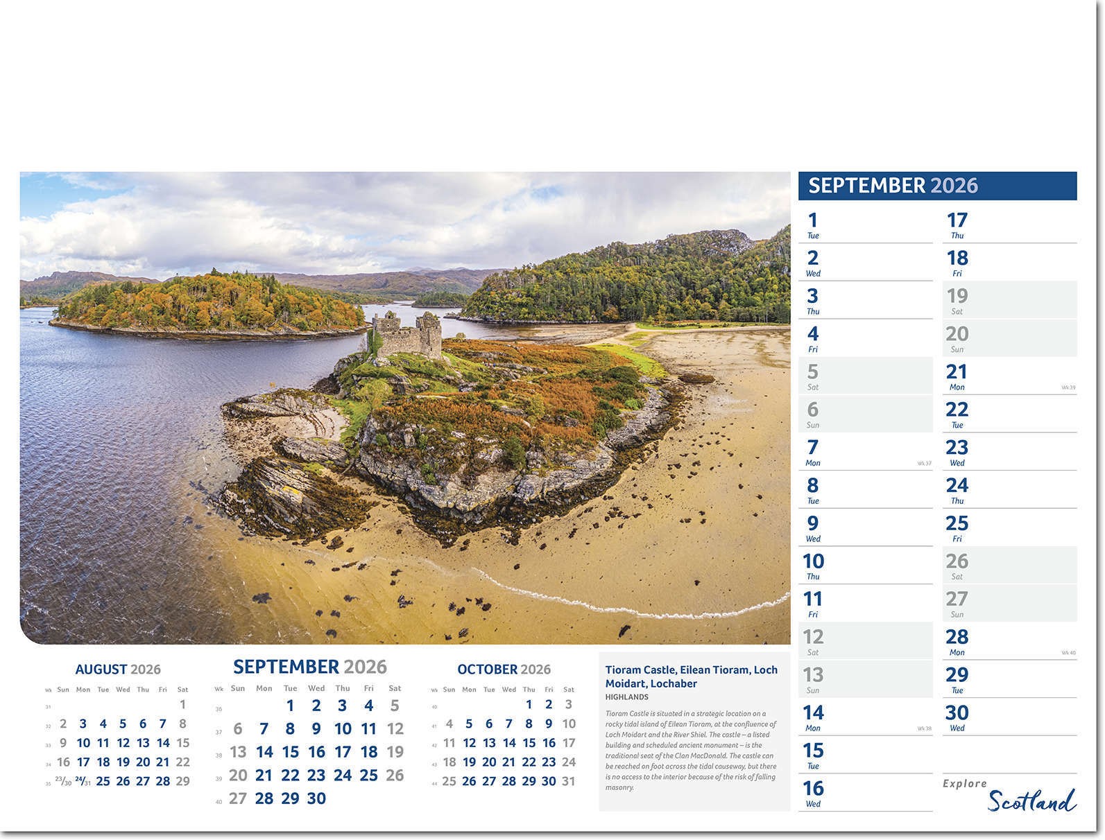 Explore Scotland Calendar