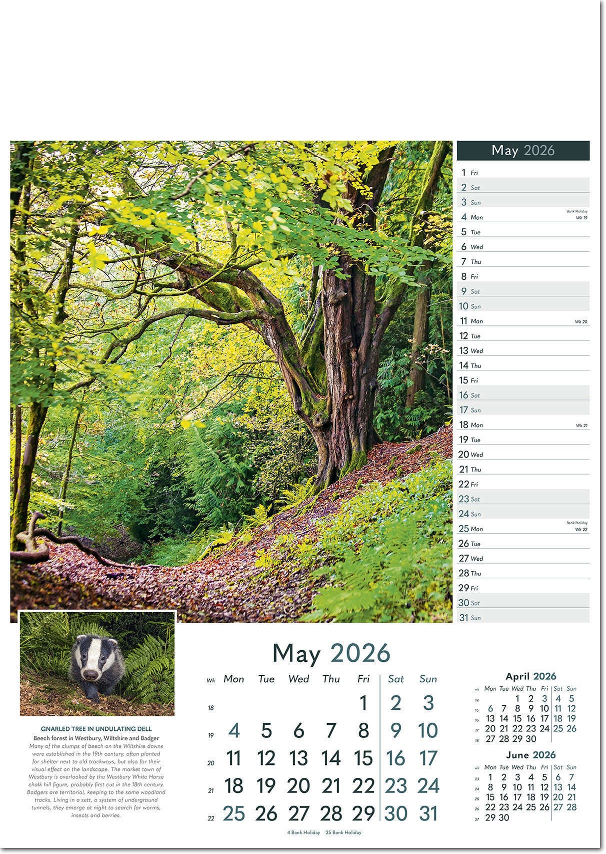 Rural Britain Wall Calendar