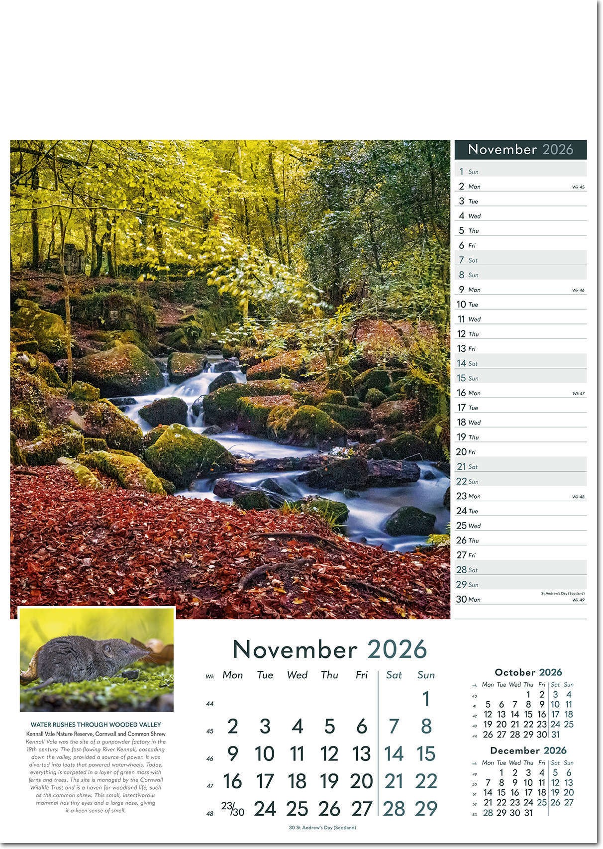 Rural Britain Wall Calendar