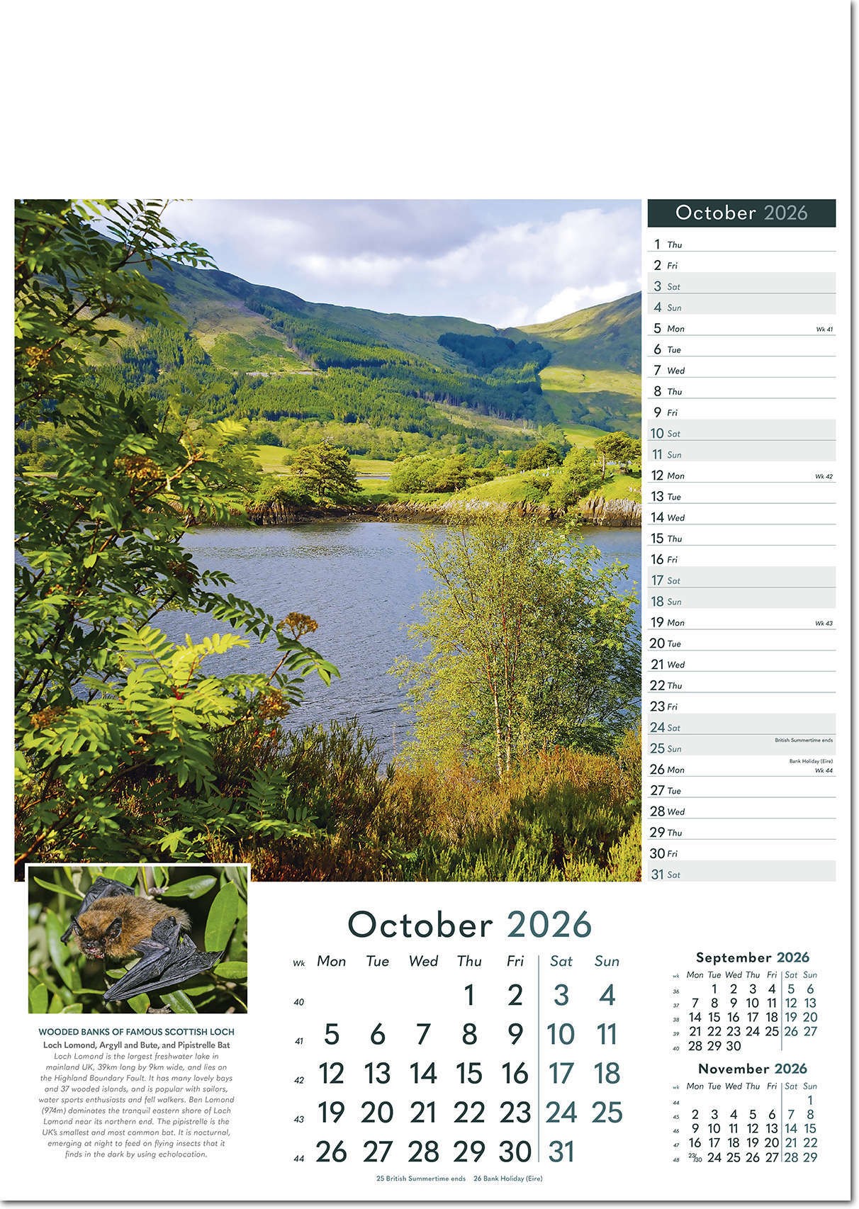 Rural Britain Wall Calendar