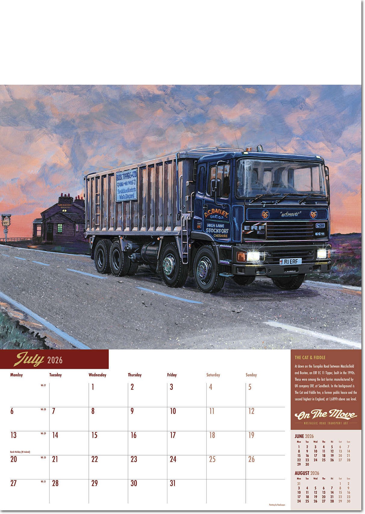 On the Move Wall Calendar