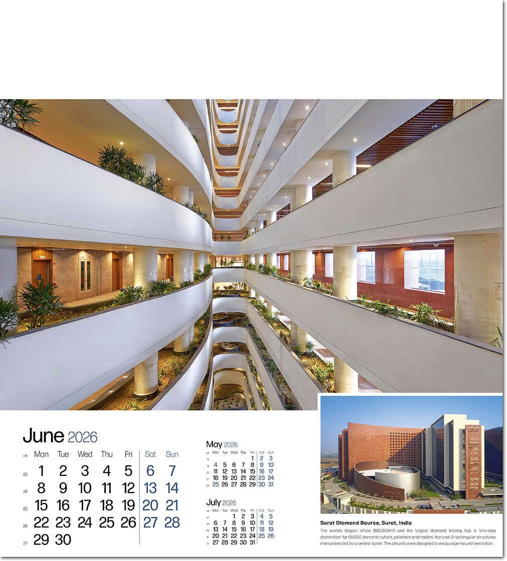 Iconic Structures Wall Calendar