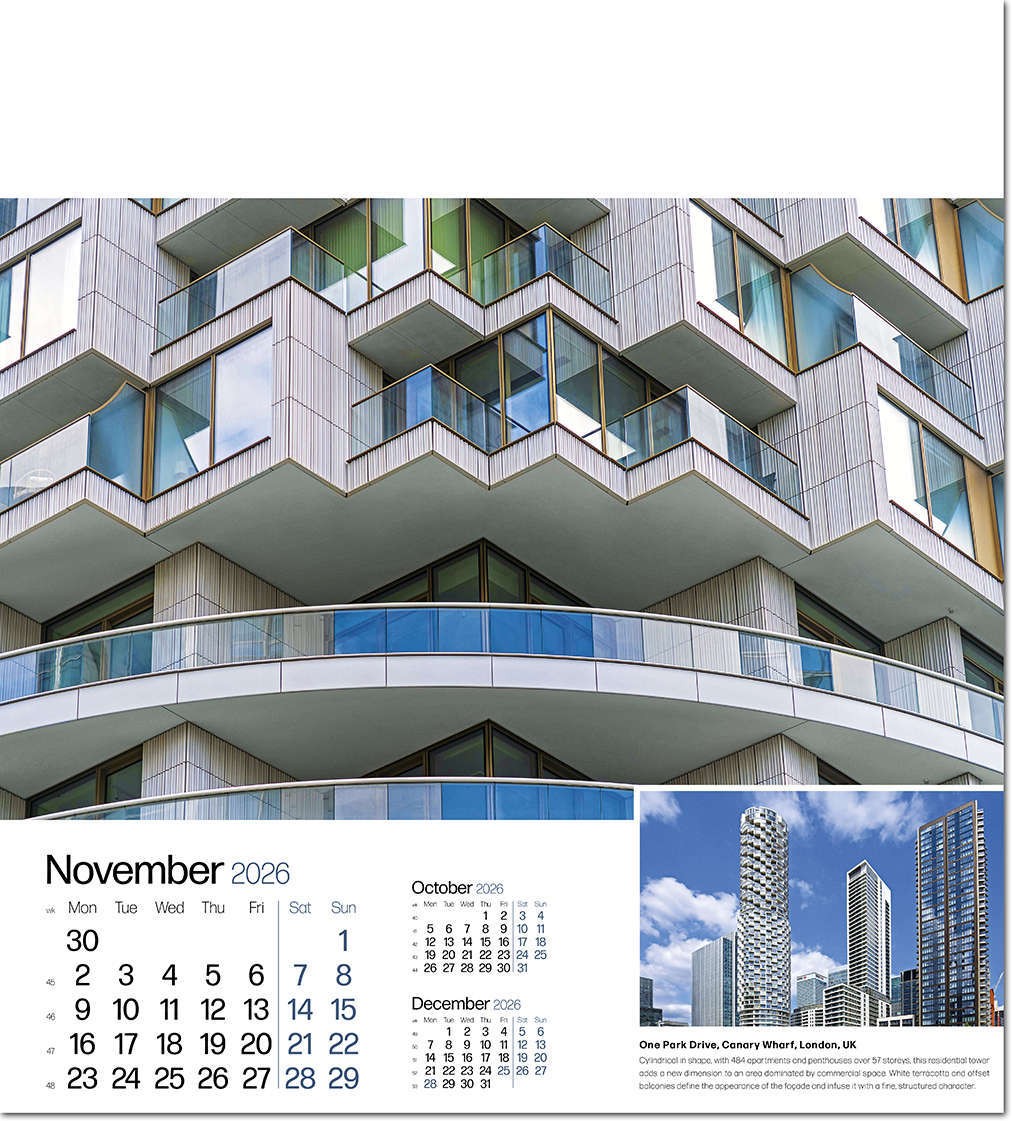 Iconic Structures Wall Calendar