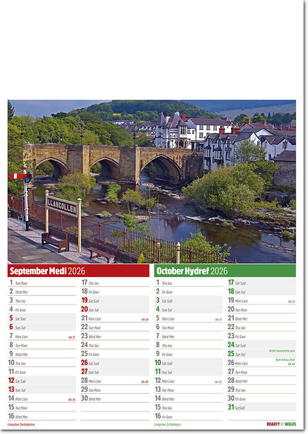 Beauty of Wales Calendar