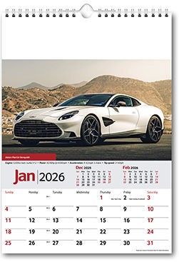 Performance Cars Wall Calendar