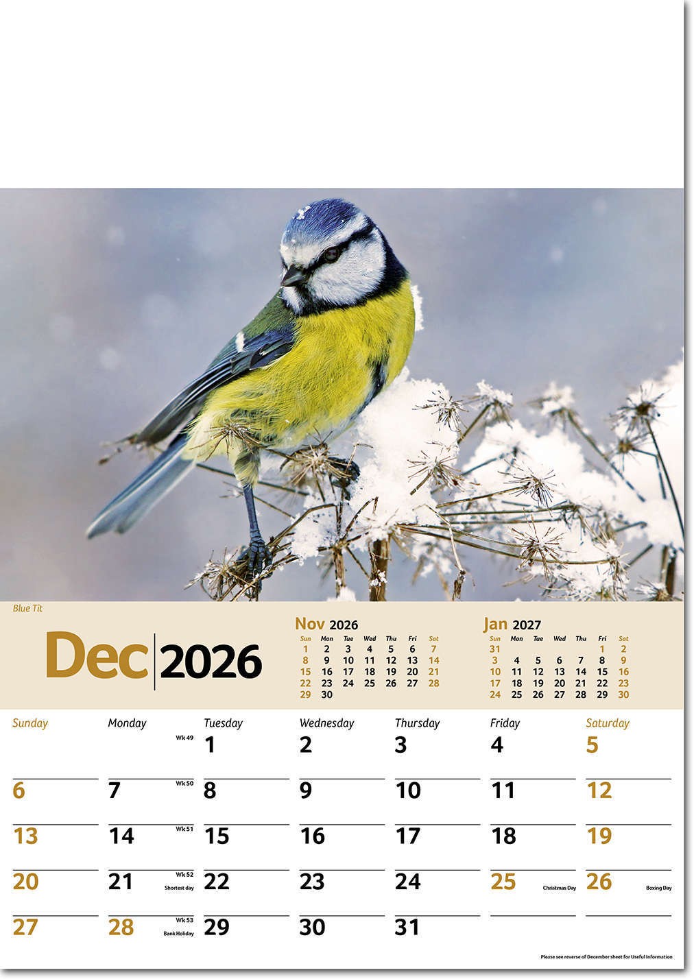 Wildlife Memo Calendar