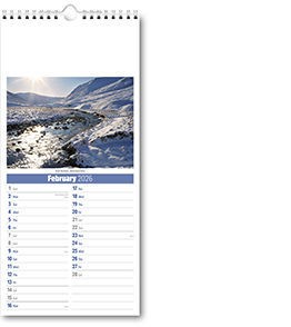 Slimline Scotland Compact Calendar