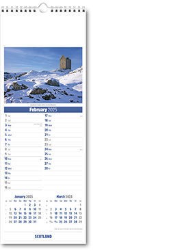 Slimline Scotland Calendar